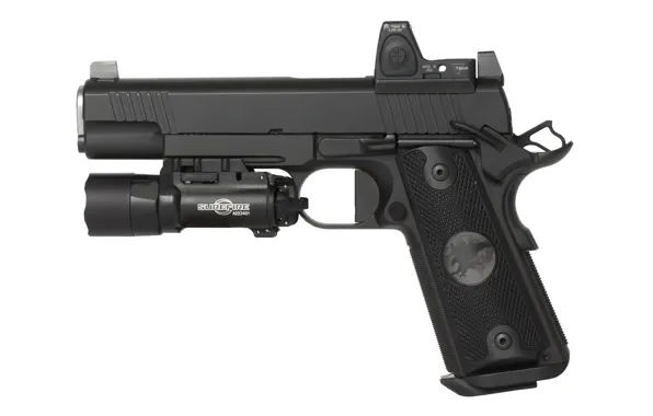 Picture gun, weapons, 9mm, semi-automatic, Nighthawk Custom, Shadow Hawk