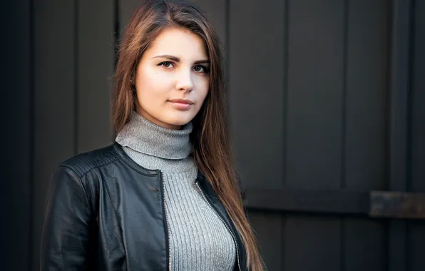 Look, pose, model, portrait, makeup, jacket, hairstyle, brown hair