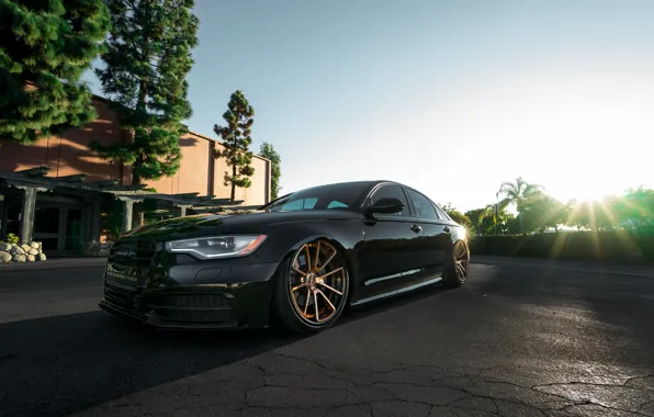 Picture Audi, Black, Wheels, Rotiform, Bronze, The dealership, Boden