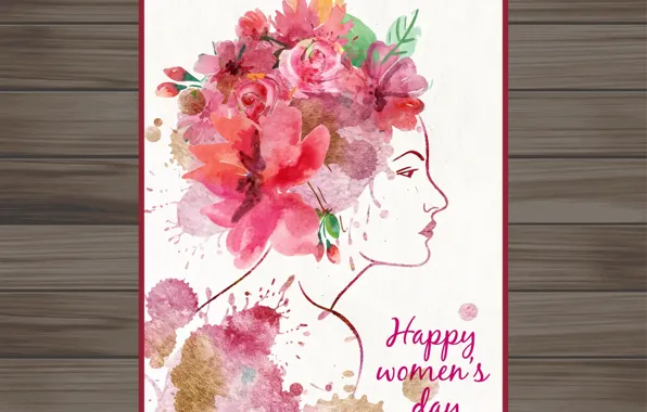 Picture flowers, day, women's, March