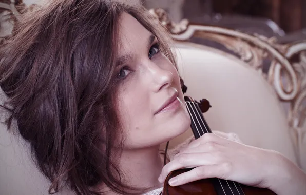 Picture portrait, violinist, Janine Jansen