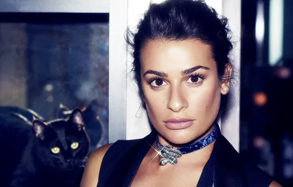 Actress, brunette, Lea Michele