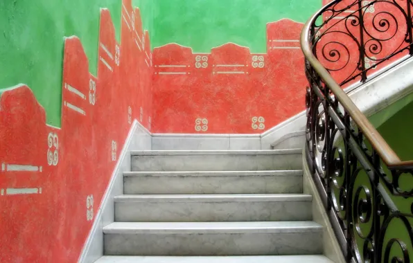 Background, wall, ladder