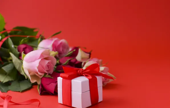 Birthday, gift, roses