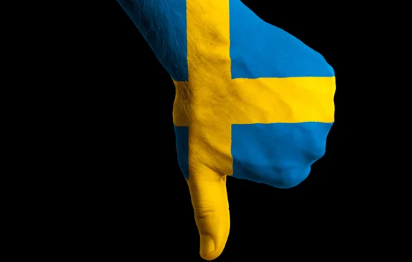 Picture black, hair, hand, flag, finger, Sweden, body painting, fon