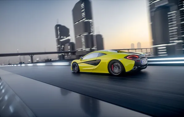 McLaren, Auto, Machine, Movement, Car, Render, Rendering, 570s