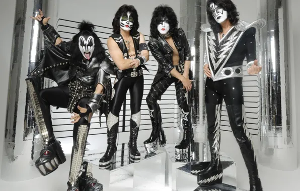 Picture grey, group, rock, KIss