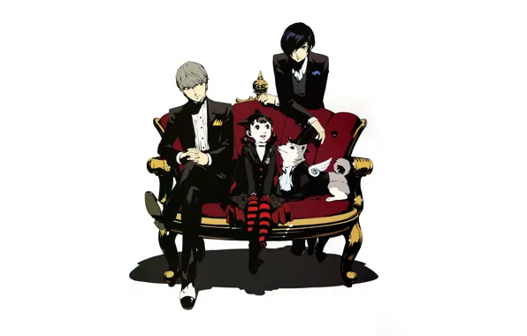 Dog, girl, guys, Persona, Person