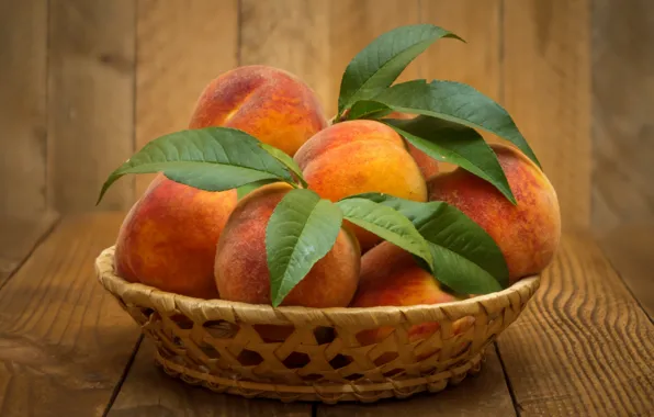 Picture fruit, peaches, ripe