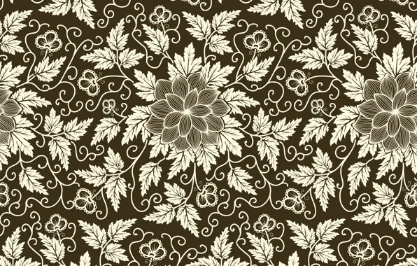 Picture flowers, background, pattern, texture