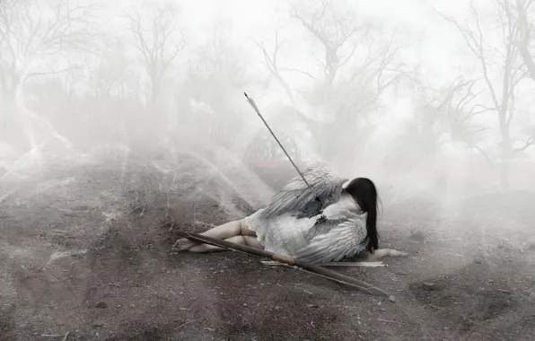 Death, angel, arrows