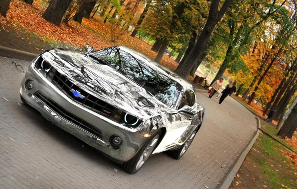 Autumn, Chevrolet, mirror