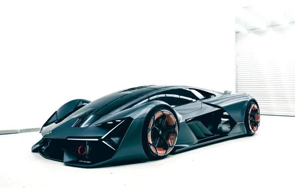 Background, Lamborghini, the room, 2017, The Third Millennium Concept, not dark
