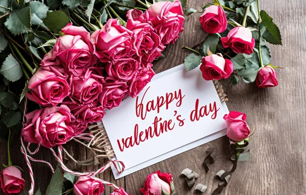 Love, flowers, gift, romance, roses, love, Valentine's day, pink