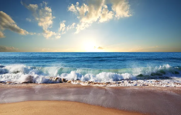 Picture sand, sea, wave, beach