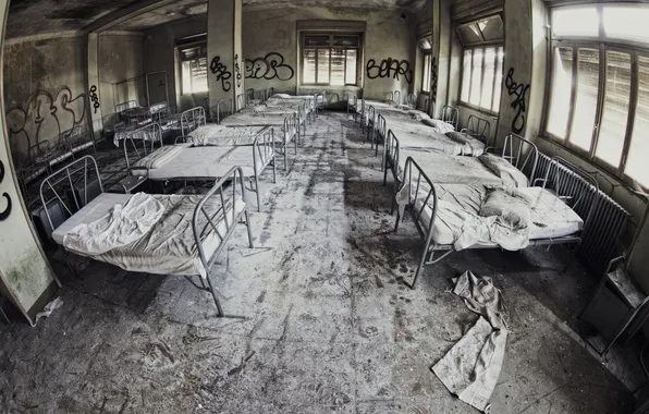 Bed, interior, bedroom, Barack