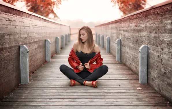 Girl, bridge, Natalia