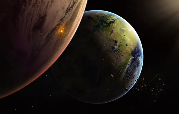 Stars, Planet, Space, Planet, Planets, Art, Stars, Space