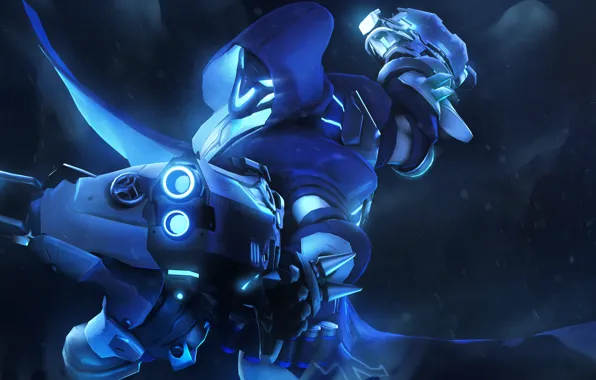 Rendering, weapons, hood, reaper, Overwatch, Gabriel Reyes
