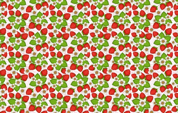 Picture summer, mood, vector, strawberries, strawberry, art, berry