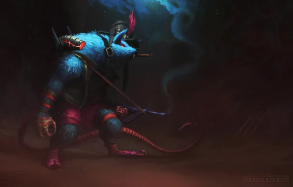 Style, Fantasy, Machine, Art, Style, Fiction, Rat, Illustration