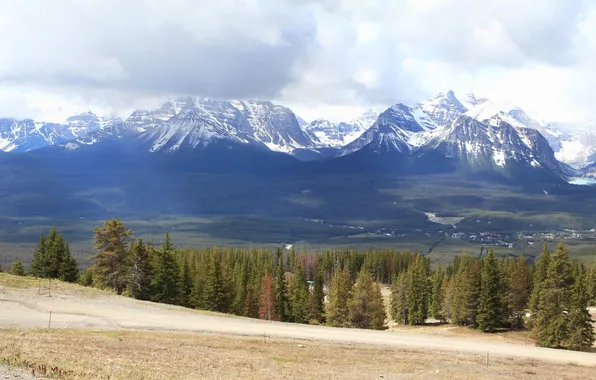Landscape, mountains, nature, Park, Canada, Banff