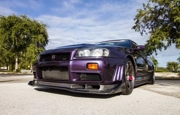 Picture nissan, skyline, gtr, carbon, r34