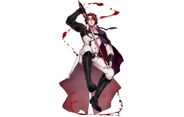 Blood, vampire, guy, Owari no Seraph, The last Seraphim, Crowley