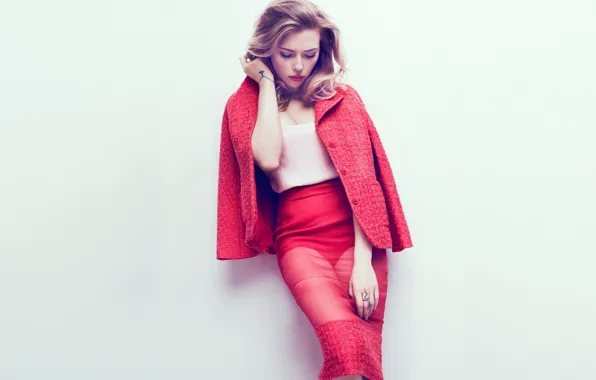 Picture Scarlett Johansson, journal, photoshoot, Marie Claire
