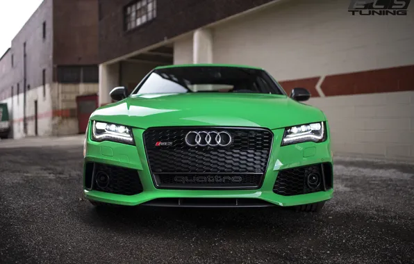 Picture green, audi, RS7