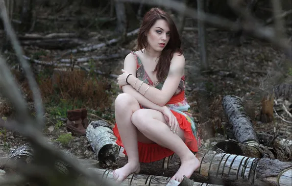 Girl, pose, background