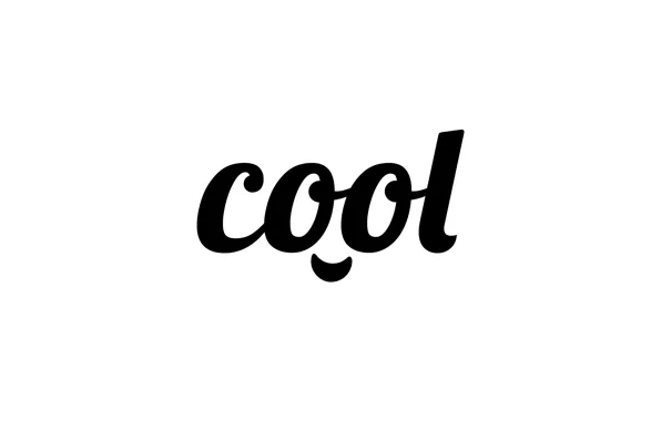 Picture letters, cool, the word, cool