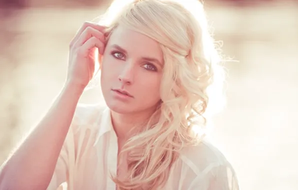 Picture girl, model, blonde