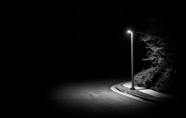 Night, street, lantern