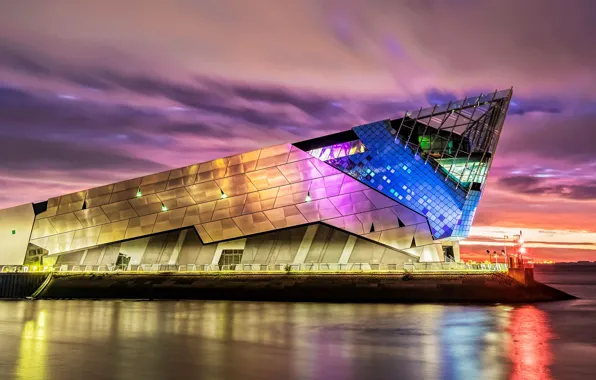 Lights, England, aquarium, architecture, Kingston upon hull
