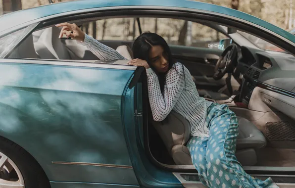 Machine, auto, pose, Belavin, Alexander Belavin, Ksenia Zharova, Ksyusha Zharova