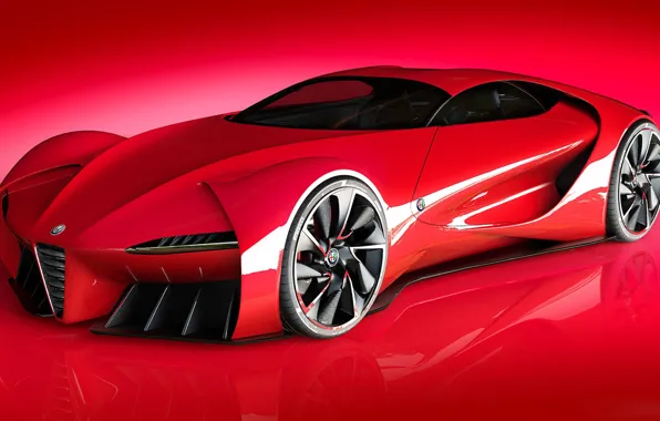 Concept, Alfa Romeo, Supercar, Supercar, Sports car, Project, Alfa 6C