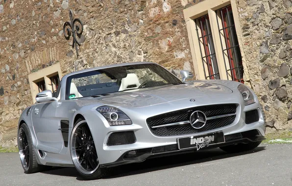 Picture auto, tuning, Mercedes-Benz, Mercedes, AMG, SLS, Borrasca, Inden-Design