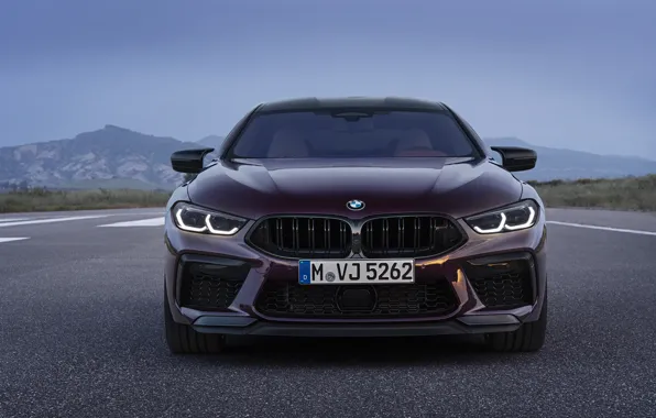 Coupe, BMW, front view, 2019, M8, the four-door, M8 Gran Coupe, M8 Competition Gran Coupe