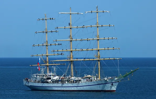 Spring, the black sea, Hersonissos, sailing ship