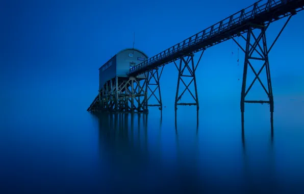 Picture sea, UK, rescue station, Selsey
