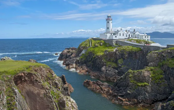 Picture sea, shore, lighthouse, Cape