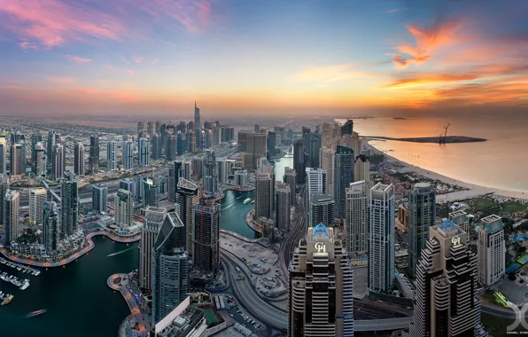 The sky, the city, home, Dubai, UAE, Dubai Marina