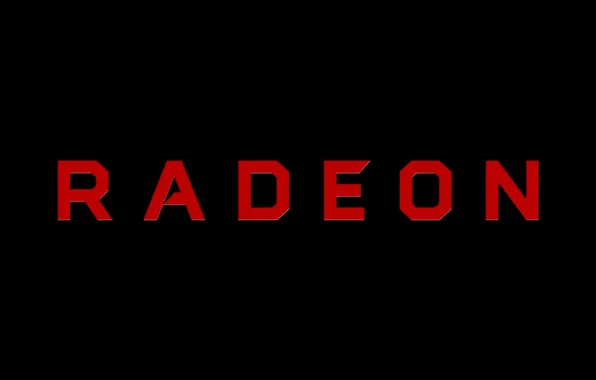 Picture background, logo, AMD, dark, Radeon