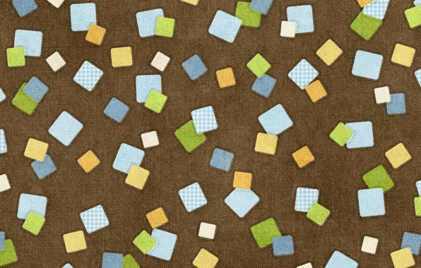 Wallpaper, squares, seam, fabric, cloth, patch