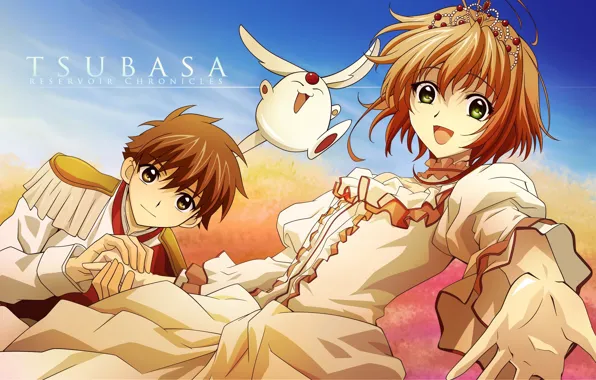 Girl, anime, guy, Tsubasa Reservoir Chronicles