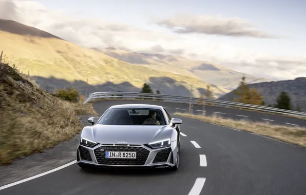 Road, Audi, supercar, Audi R8, Coupe, V10, 2020, RWD