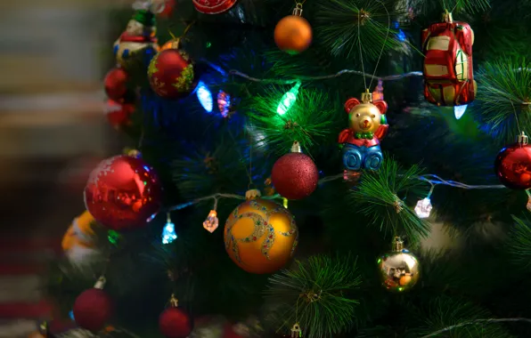 Mood, tree, Christmas, holidays