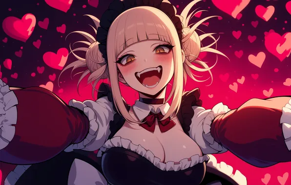 Anime, art, wallpaper, the maid, apron, selfie, housewife, apron