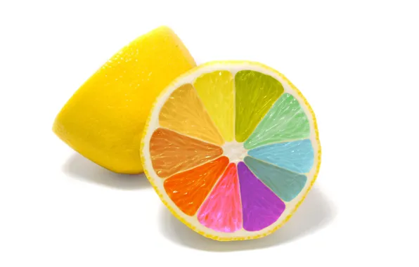 Minimalism, Lemon, colorful